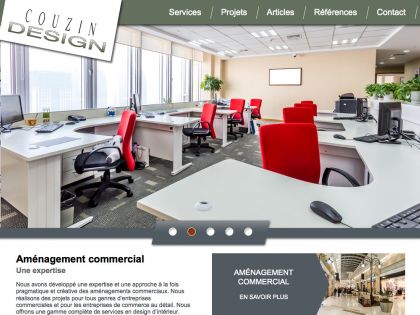 Conception site web à Lorraine pour Couzin Design